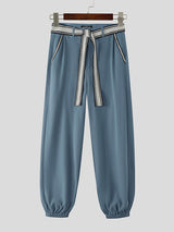 Men's Webbing Patchwork Jogger Casual Pant SKUL32030