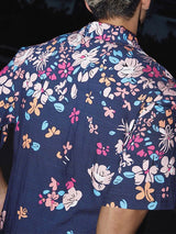 Men's Hawaiian Vacation Floral Short Sleeve Shirt SKUL26918