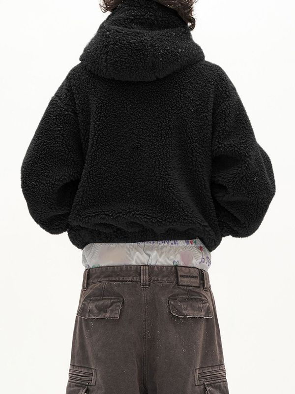 Men's Plush Zip-Up Long Sleeve Hoodie SKUL37707