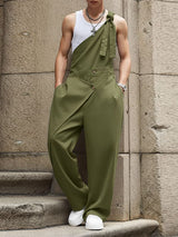 Men's Twisted Knot One Shoulder Strap Jumpsuit SKUL50516