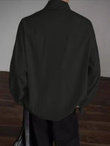 Men's Plaid Tie Long Sleeve Shirt SKUL36327