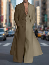 Men's Contrast Color Jumpsuit Two Piece Outfit SKUL48708