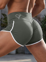 Men's High-Waisted Contrast Binding Scrunch Butt Short SKUL68420
