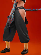 Men's New Chinese Style Side Cut Out Lantern Pant SKUL59962