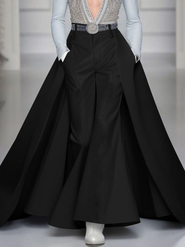 Men's Long Hem Patchwork Casual Pant SKUL27377