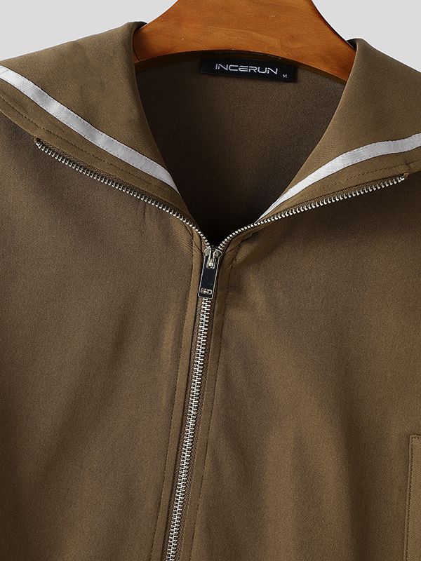 Men's Star Print Shawl Long Sleeve Jacket SKUL43731