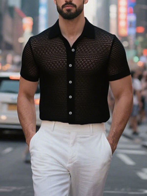 Men's Solid Texture Casual Tank SKUL20291