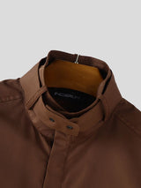 Men's Vintage Design Stand Collar Long Sleeve Shirt SKUL35272