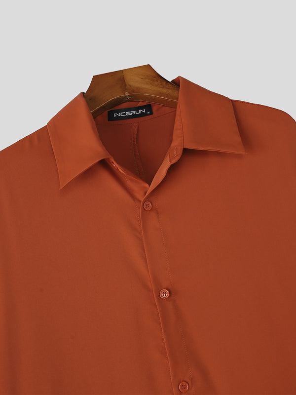 Men's Solid Color Floor-Length Long Hem Long Sleeve Cardigan SKUL28134