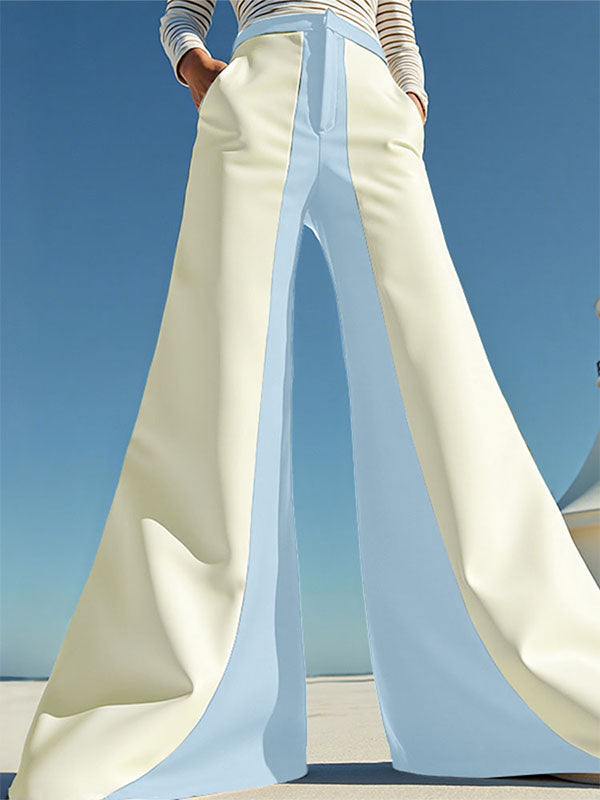 Men's Colorblock Flared Casual Pant SKUL24198