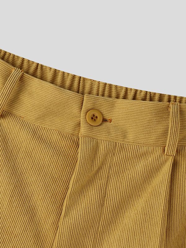 Men's Avant-Garde Ultra-Baggy Wide-Wale Corduroy Pleated Balloon Pant SKUL66590