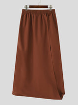 Men's Solid Color Wide Leg Casual Pant SKUL22805