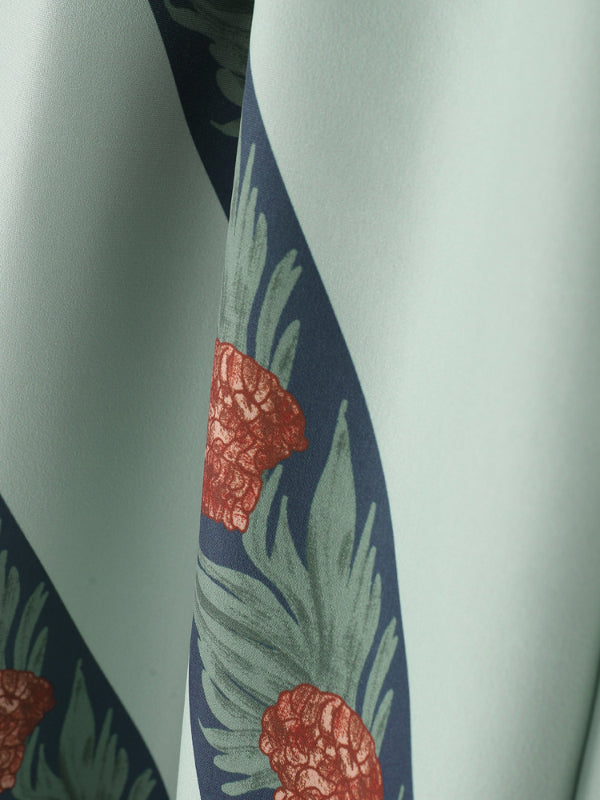 Men's Floral Print Colorblock Two Pieces Outfit SKUL15181