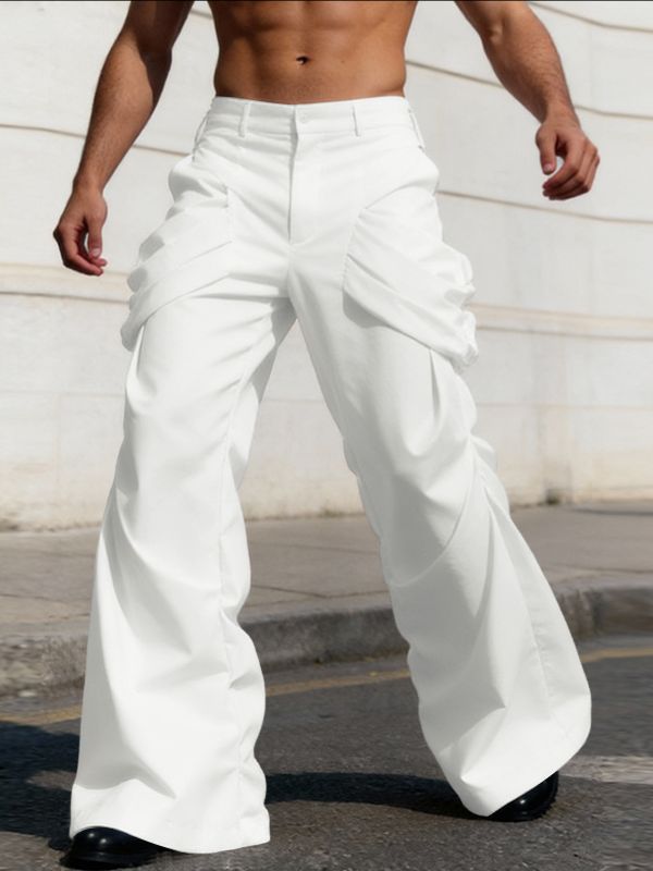 Men's Deconstructed 3D Ruched Flared Pant SKUL53282