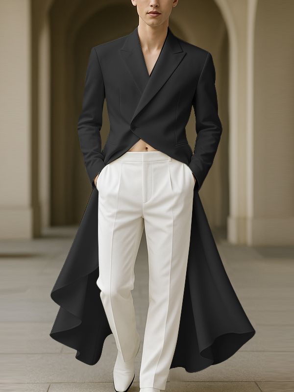 Men's Deconstructed Lightweight Long Sleeve Blazer SKUL32946