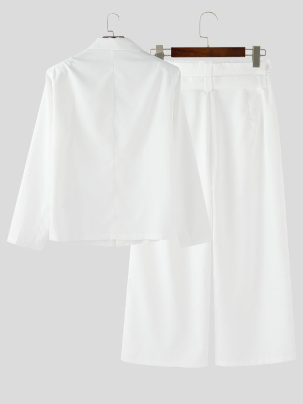 Men's Deconstructed High Waist Casual Two Pieces Outfit SKUL27421