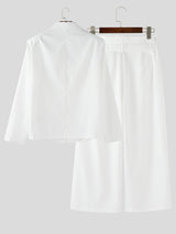 Men's Deconstructed High Waist Casual Two Pieces Outfit SKUL27421