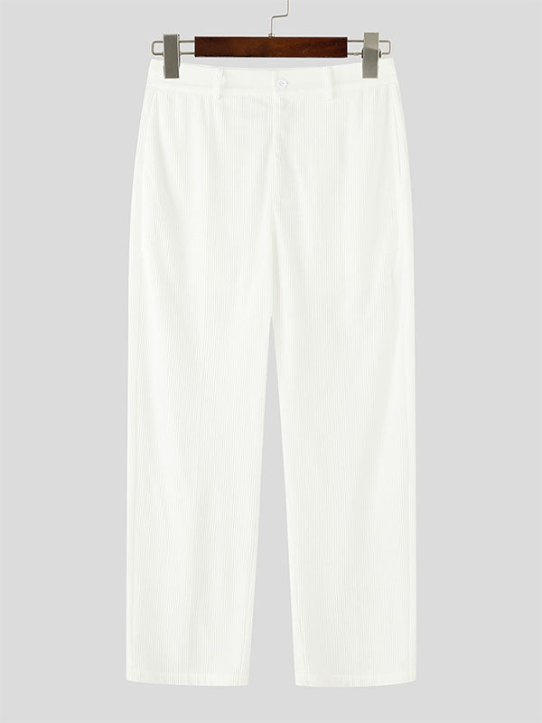 Men's Solid Texture Casual Pant SKUL25002