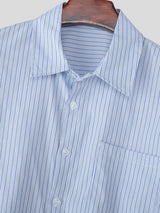 Men's Striped Casual Long Sleeve Shirt SKUL29763