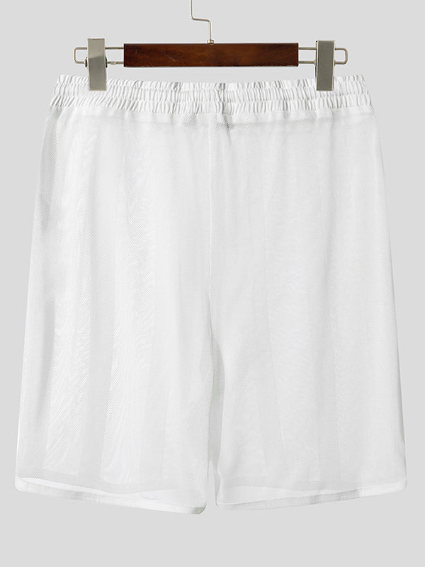 Men's Sheer Striped Casual Short SKUL10614