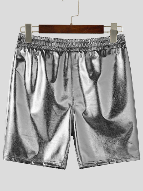 Mens Glitter Hollow-Out Casual Short SKUL18889