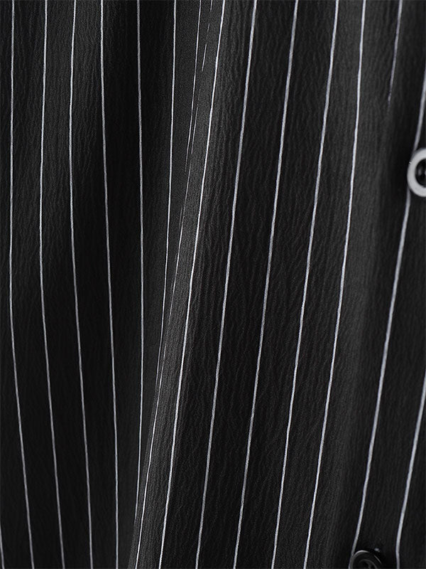 Mens Striped Casual Short Sleeve Shirt SKUL19129