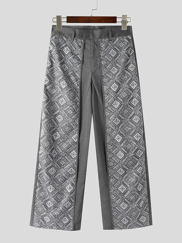 Men's Geometric Print Layered Casual Pant SKUL39798