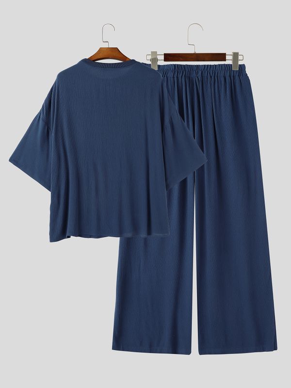 Men's Early Autumn High Street Oversized Drop Shoulder Two Pieces Outfit SKUL79213