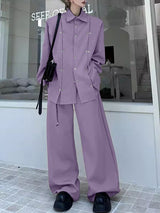 Men's Multi Button Design Casual Two Pieces Outfit SKUL37227