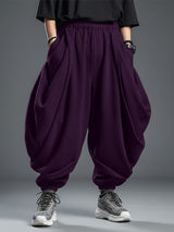 Men's Casual Oversized Loose Textured Pant SKUL48787