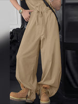 Men's Solid Casual Drawstring Jumpsuit SKUL31925