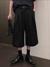 Men's Wrinkled Loose Wide Leg Short SKUL30669