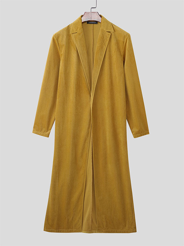 Men's Long Hem Textured Long Sleeve Blazer SKUL25805