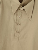 Men's Early Autumn Urban Casual Deconstructed Cutout Pullover Long Sleeve Cutout Collar Shirt SKUL80472