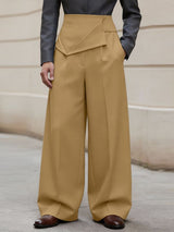 Men's Deconstructed Pleated Design Long Pant SKUL57157