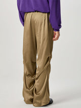 Mens Satin Ruched Design Casual Pant SKUK83126