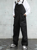Mens Solid Flap Pocket Casual Cargo Overall SKUK37413