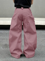 Men's Solid Wide Leg Loose Pant SKUL32838