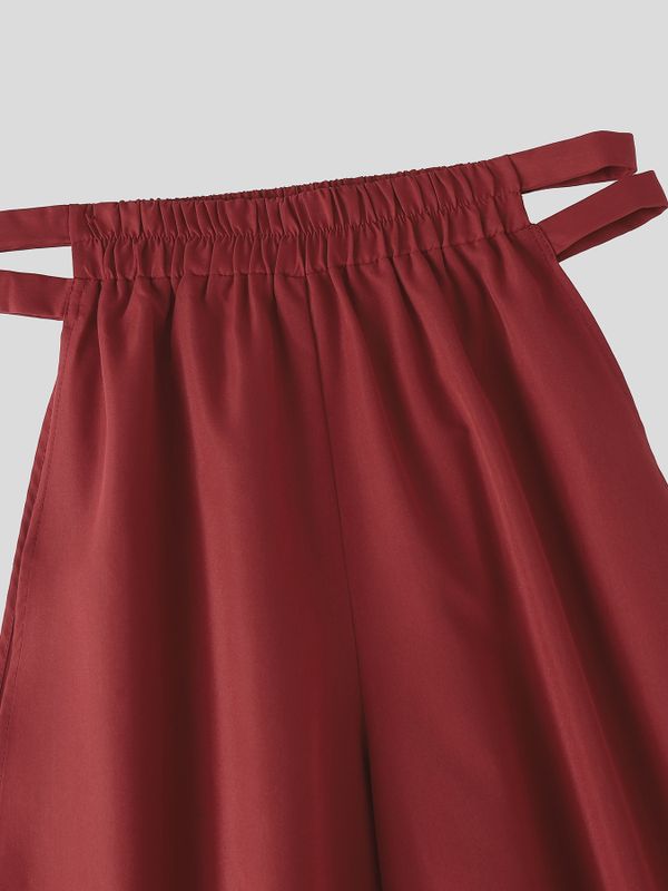 Men's New Chinese Style Side Cut Out Lantern Pant SKUL59962