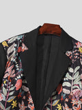 Mens Floral Print Lace Patchwork Two Pieces Outfits SKUK47525