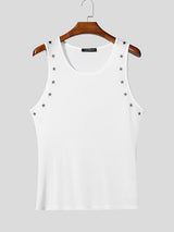 Men's Bodybuilding Display Star Print Semi-Sheer Fit Tank SKUL63174