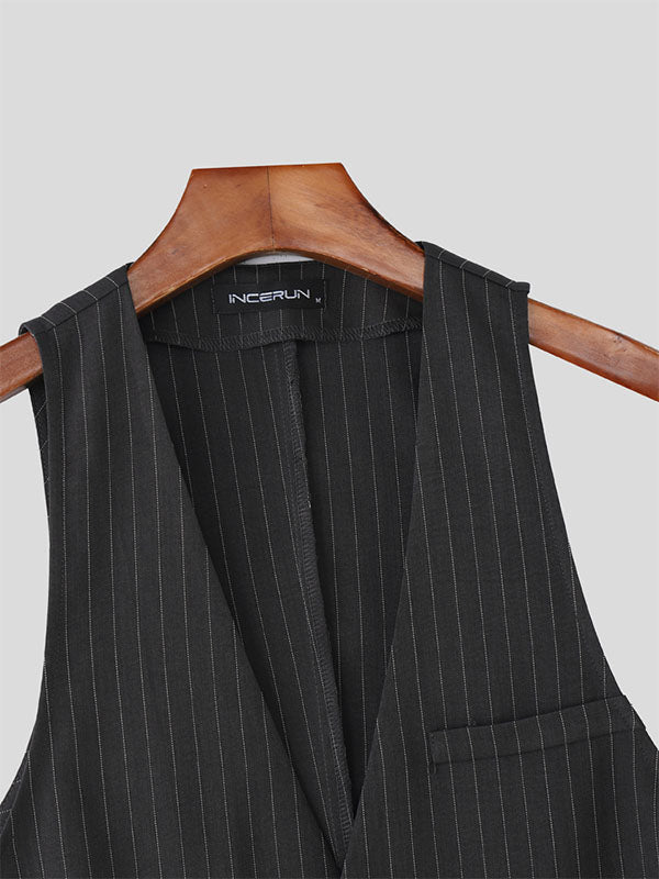 Men's Striped Casual Two Pieces Outfit SKUL22575