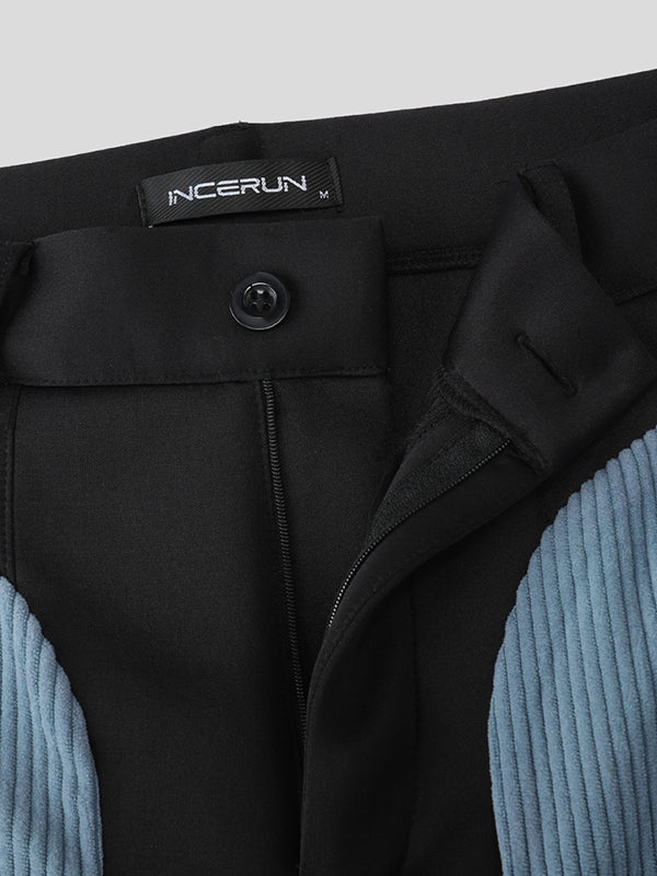 Men's Contrast Stripe Loose Casual Pant SKUL30789