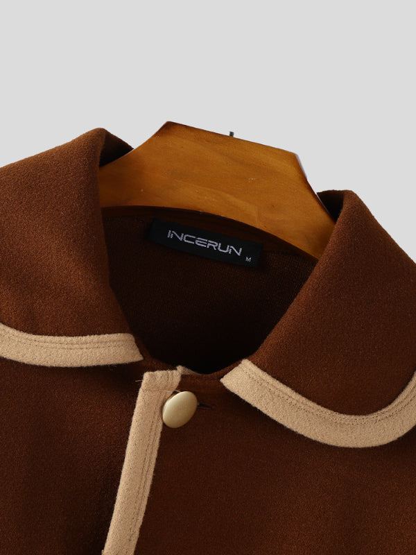 Men's Bold Contrast Edge Long Sleeve Jacket SKUL28510