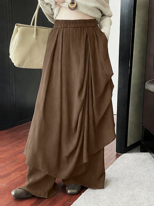 Men's Deconstructed Solid Color Pleated Pant SKUL45422