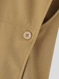 Mens Solid Side Button Sleeveless Waistcoat SKUJ97699