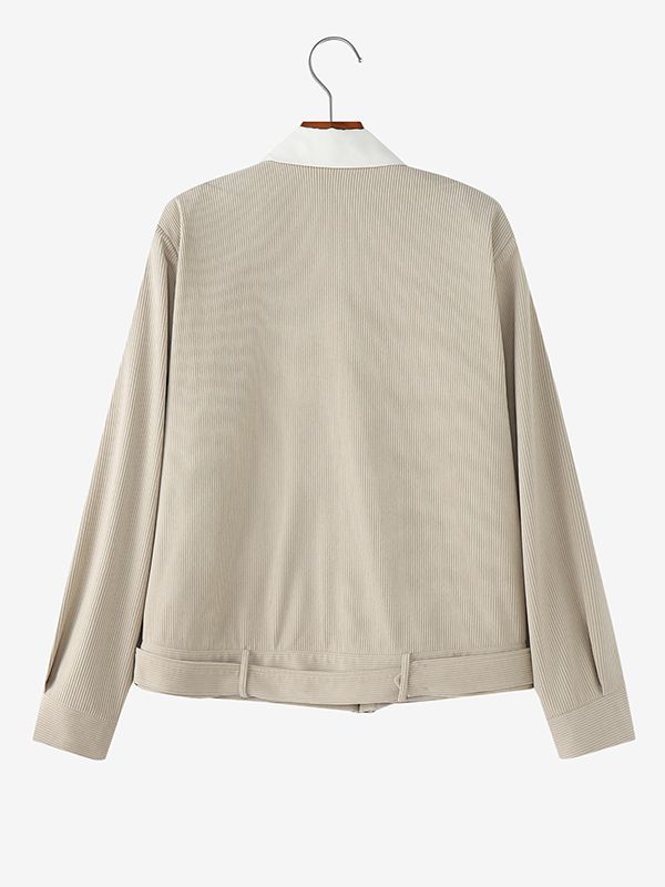 Men's Solid Color Casual Long Sleeve Jacket SKUL43723