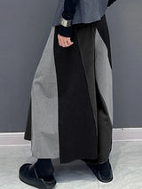 Men's Color Block Patchwork Wide Leg Pant SKUL41009