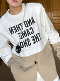Mens Letter Print Patchwork Long Sleeve T-Shirt SKUK43274