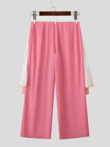 Mens Ruffled Patchwork Gradient Color Pant SKUL24622